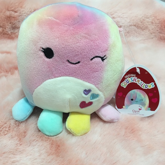 Opal 5” valentine’s squishmallows tie dye - Picture 2 of 4